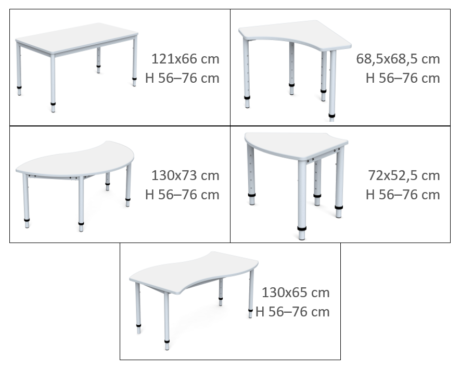 Stalai PREMIUM mokykloms